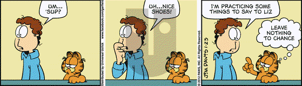 Garfield on Monday January 23, 2012 Comic Strip