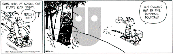 Calvin and Hobbes on Tuesday January 11, 1994 Comic Strip