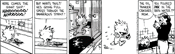 Calvin and Hobbes - Saturday February 2, 1991 Comic Strip