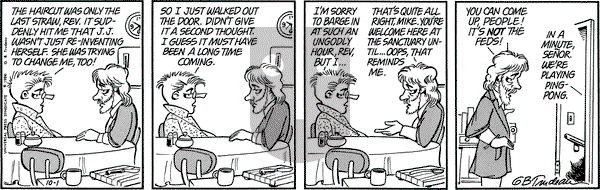 Doonesbury on Wednesday October 1, 1986 Comic Strip