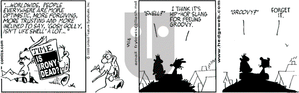 Over the Hedge on Tuesday October 5, 1999 Comic Strip