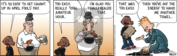 Frazz on Friday April 1, 2016 Comic Strip