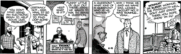 Alley Oop on Monday June 18, 1956 Comic Strip