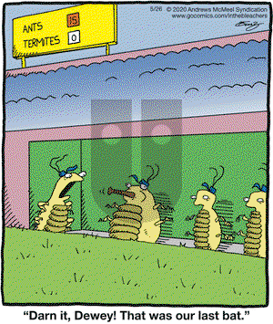 In the Bleachers on Tuesday May 26, 2020 Comic Strip