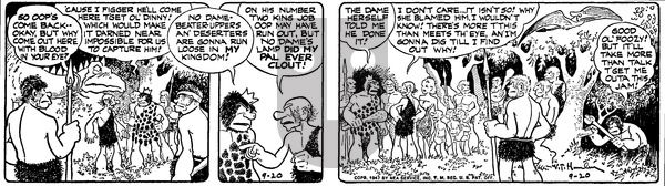 Alley Oop on Saturday September 20, 1947 Comic Strip