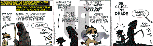 Over the Hedge on Tuesday March 19, 2013 Comic Strip