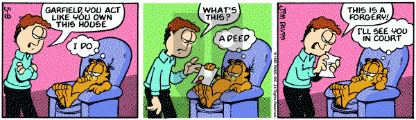 Garfield on Thursday May 8, 1986 Comic Strip