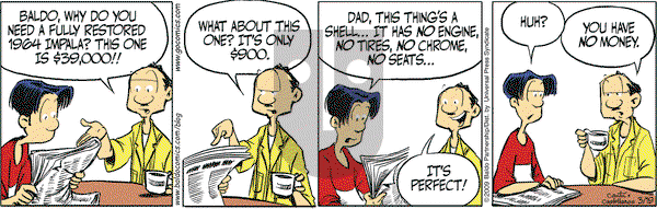 Baldo on Thursday March 19, 2009 Comic Strip
