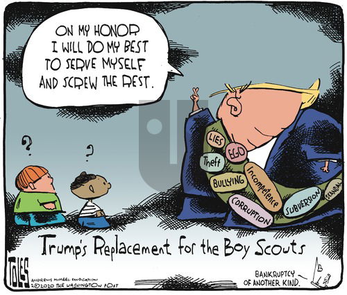 Tom Toles on Sunday February 23, 2020 Comic Strip