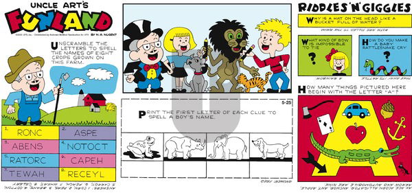 Uncle Art's Funland on Sunday May 25, 2025 Comic Strip