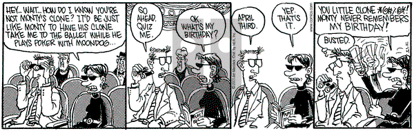 Monty on Friday April 4, 2003 Comic Strip