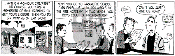 Luann on Saturday January 12, 2002 Comic Strip
