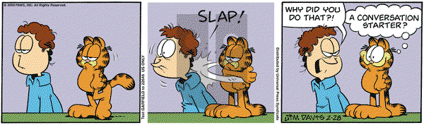 Garfield - Saturday February 28, 2009 Comic Strip