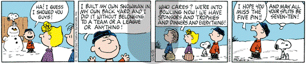 Peanuts on Saturday December 8, 2001 Comic Strip