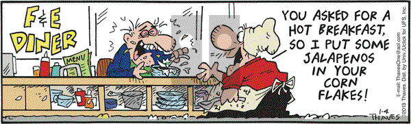 Frank and Ernest on Friday January 4, 2013 Comic Strip