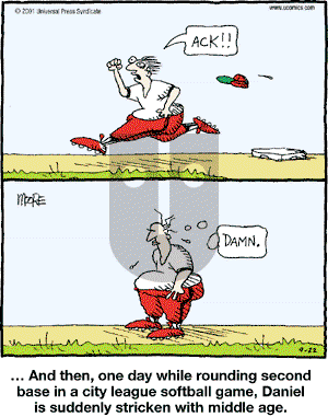 In the Bleachers - Saturday September 22, 2001 Comic Strip