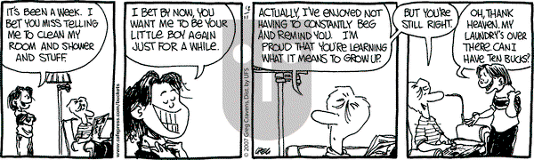 The Buckets on Tuesday December 11, 2007 Comic Strip