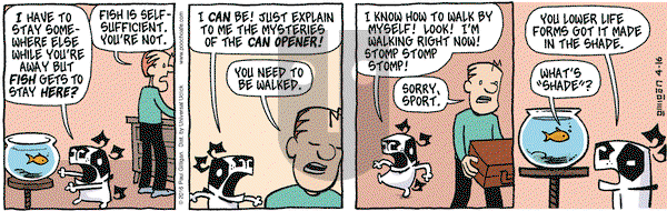 Pooch Cafe on Saturday April 16, 2016 Comic Strip