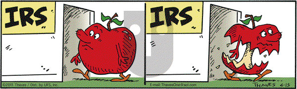Frank and Ernest on Friday April 15, 2011 Comic Strip