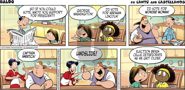 Baldo on Sunday May 29, 2016 Comic Strip