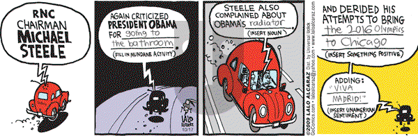 La Cucaracha on Saturday October 17, 2009 Comic Strip