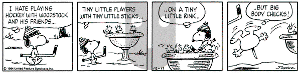 Peanuts on Wednesday December 17, 1986 Comic Strip