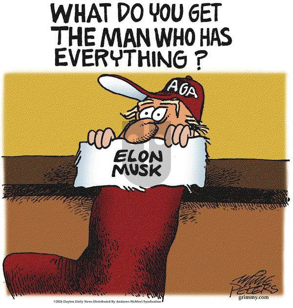Mike Peters on Thursday December 26, 2024 Comic Strip