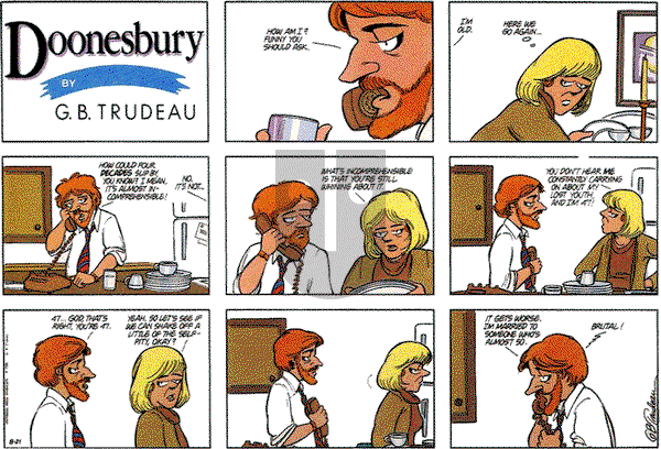Doonesbury on Sunday August 21, 1988 Comic Strip