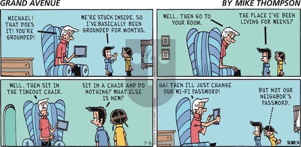 Grand Avenue on Sunday July 5, 2020 Comic Strip