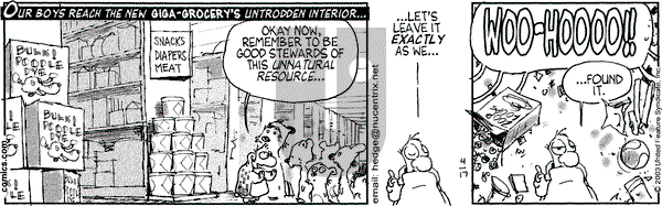 Over the Hedge on Thursday April 17, 2003 Comic Strip
