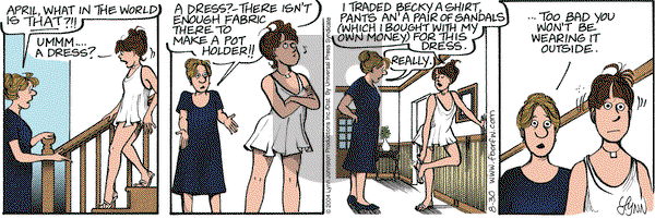 For Better or For Worse on Monday August 30, 2004 Comic Strip