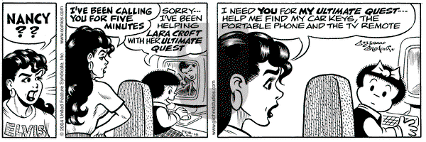 Nancy on Tuesday February 10, 2004 Comic Strip