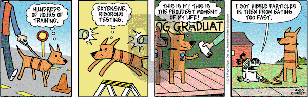 Pooch Cafe on Friday April 20, 2018 Comic Strip