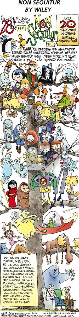 Non Sequitur on Sunday February 16, 2020 Comic Strip