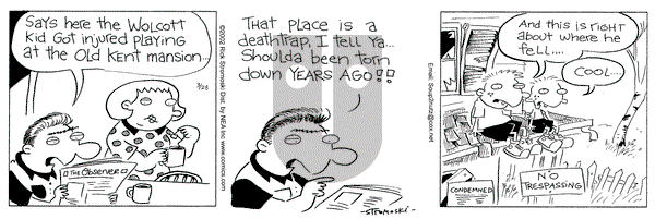 Soup to Nutz - Old on Thursday March 28, 2002 Comic Strip