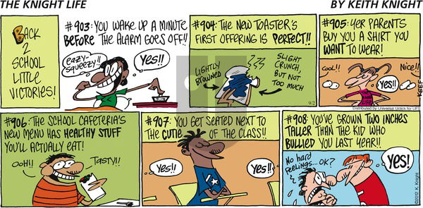 The Knight Life on Sunday September 2, 2012 Comic Strip