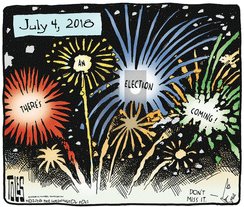 Tom Toles on Wednesday July 4, 2018 Comic Strip