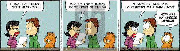 Garfield on Friday June 9, 2017 Comic Strip