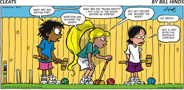 Cleats on Sunday September 11, 2005 Comic Strip