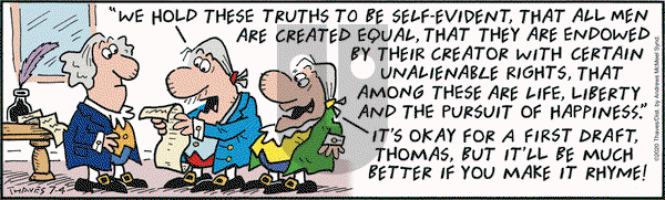 Frank and Ernest on Saturday July 4, 2020 Comic Strip