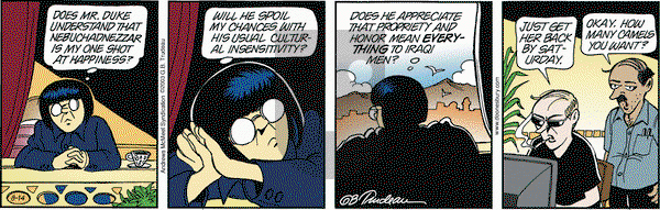 Doonesbury on Thursday August 14, 2025 Comic Strip