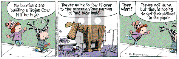 Cul de Sac on Wednesday January 25, 2012 Comic Strip