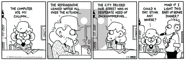 FoxTrot - Monday March 4, 1996 Comic Strip