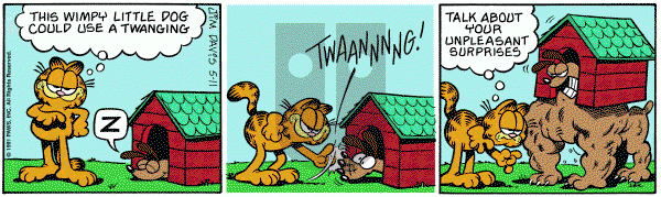 Garfield on Saturday May 11, 1991 Comic Strip