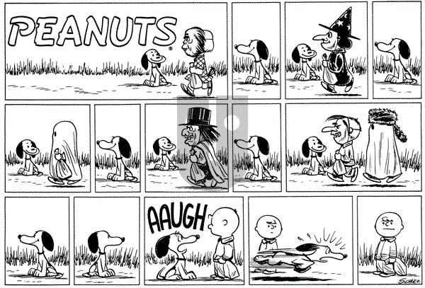 Peanuts - Sunday October 30, 1955 Comic Strip