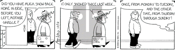 The Born Loser on Tuesday December 12, 2000 Comic Strip