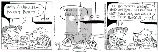 Soup to Nutz - Old on Monday September 15, 2003 Comic Strip