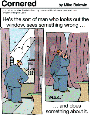 Cornered - Monday March 1, 2010 Comic Strip