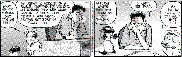 Get Fuzzy on Monday July 30, 2001 Comic Strip