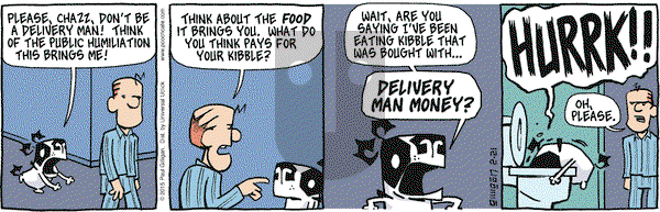 Pooch Cafe on Saturday February 21, 2015 Comic Strip